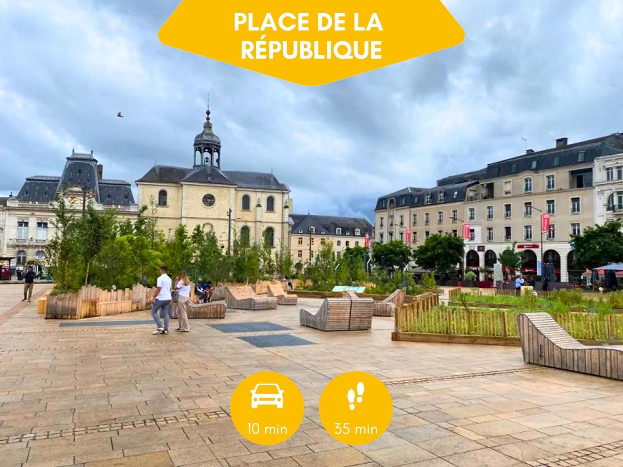 Ideal Groupe - Grands Espaces - 4 Chambres - Parking Gratuit - Proche Centre, Gare & Transports - Wifi - Offre Special De Reduction Jusqu'A -50 Le Mans Extérieur photo